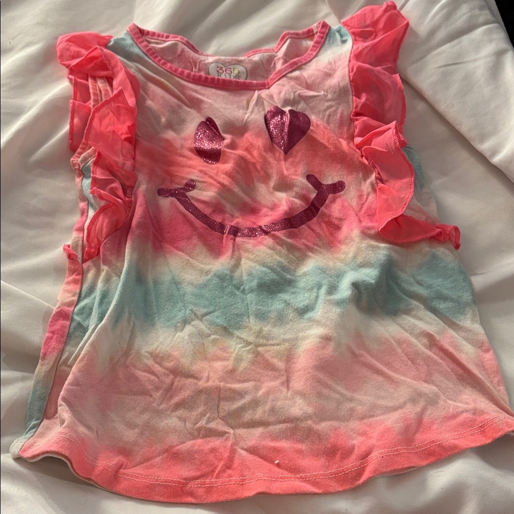Garanimals Pink and Blue Smiley Face Tee 6